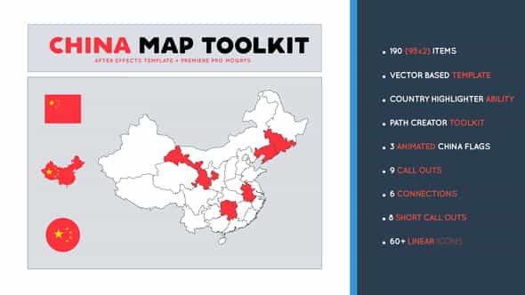 China Map Toolkit - VideoHive 29533633
