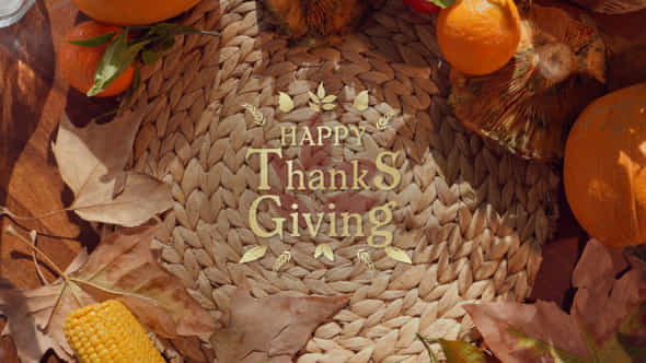 Thanksgiving Opener - VideoHive 40825601