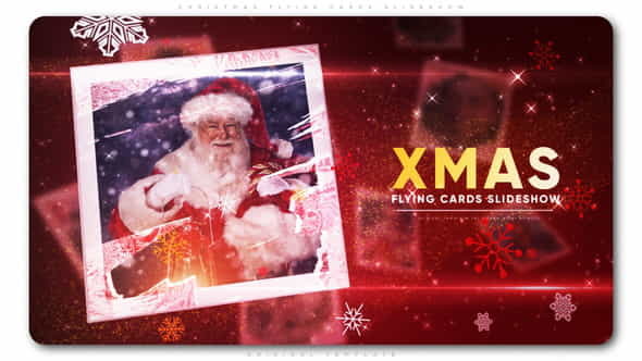 Christmas Flying Cards Slideshow - VideoHive 22783786