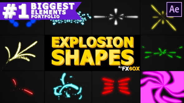 Explosion Shapes | After Effects - VideoHive 28043742