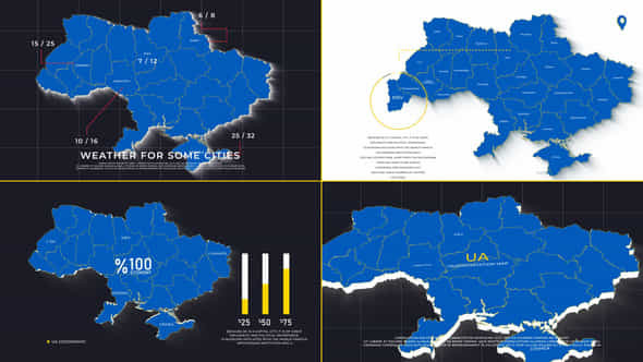 Ukraine Map Promo - VideoHive 39826289