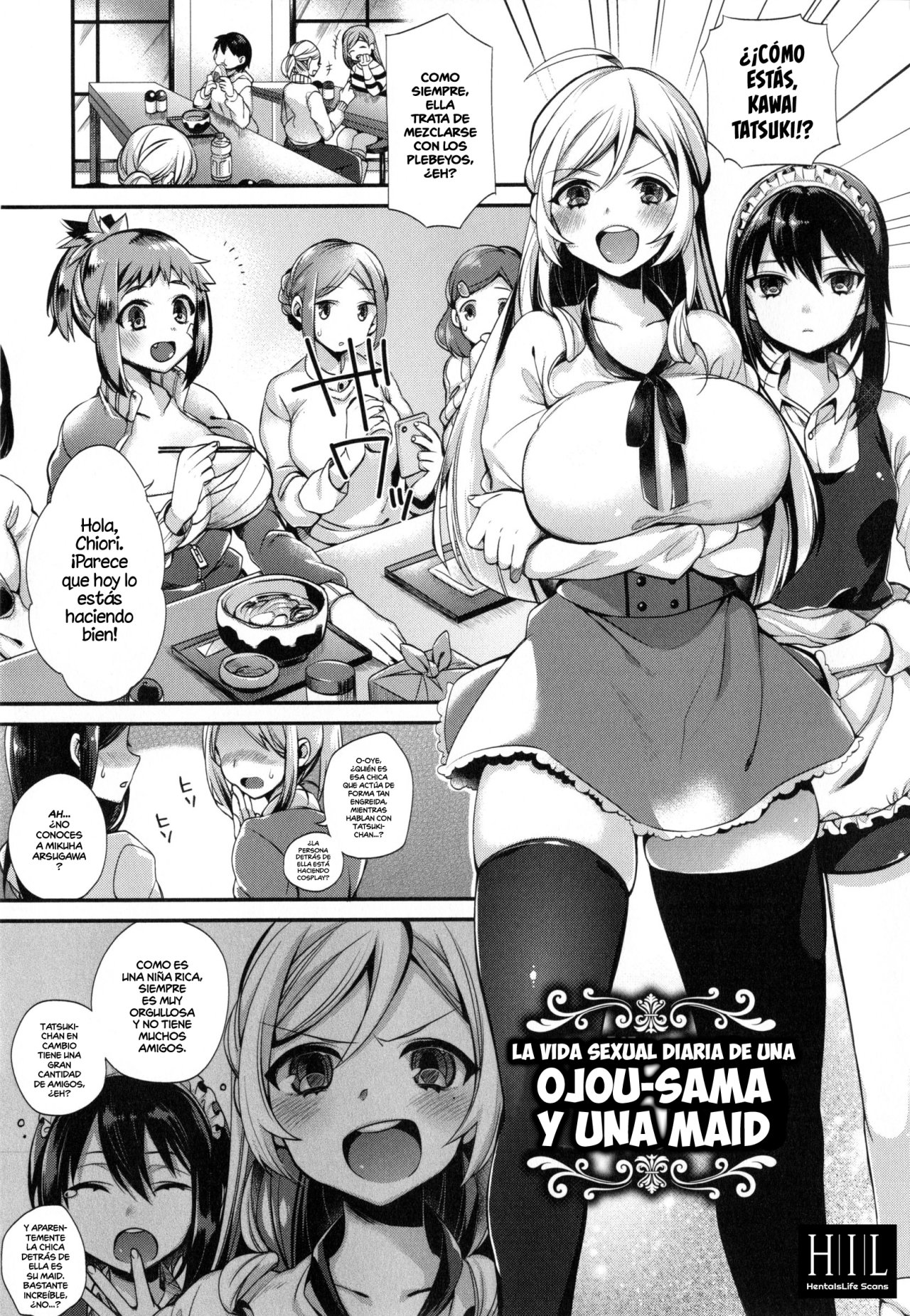 Ojou-sama to Maid no Midara na Seikatsu 3 (La Vida Sexual Diaria de una Ojou-sama y una Maid) - 0