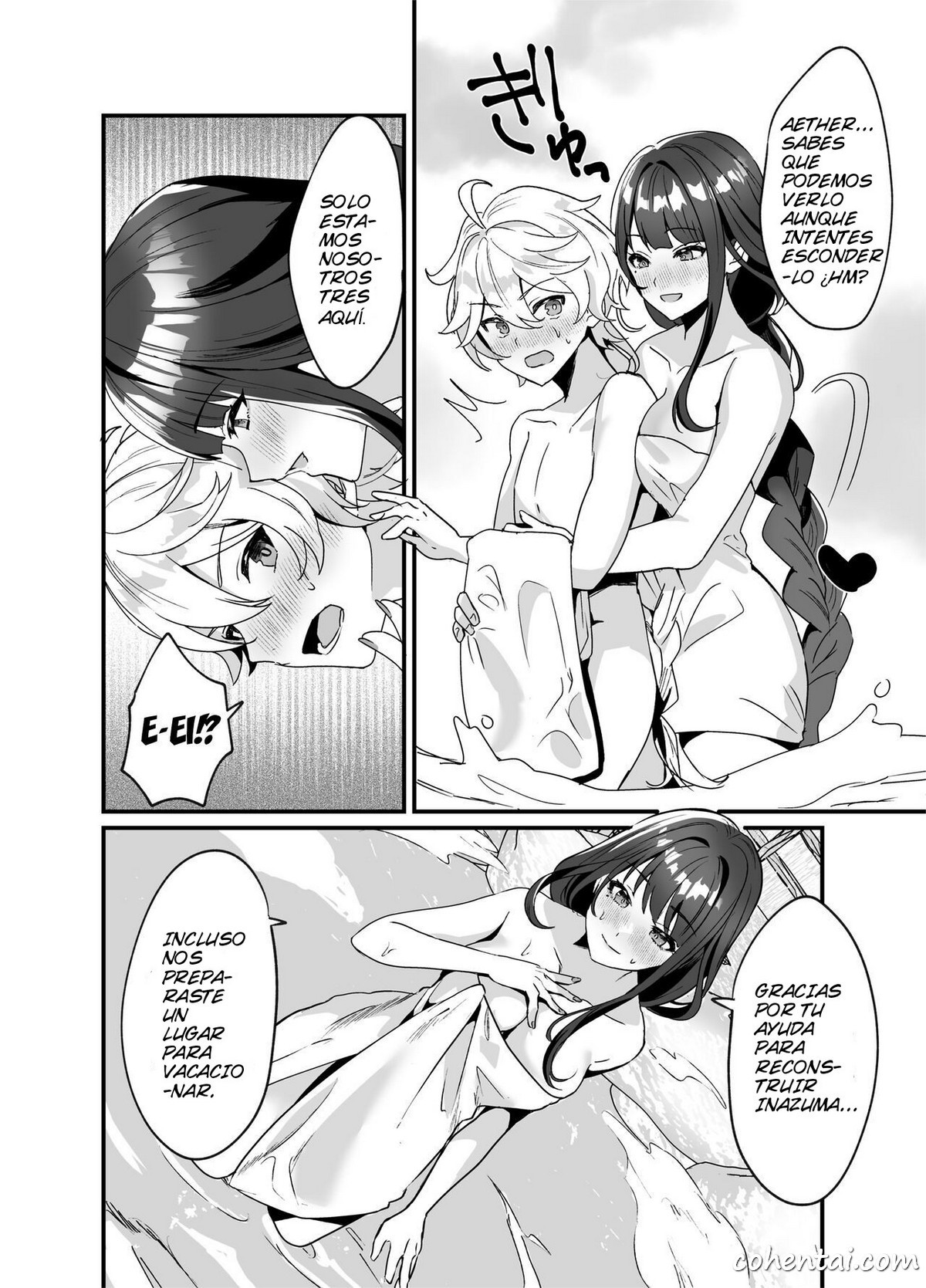 Inazuma Shippori Onsen Kyuuka (Genshin Impact) manga hentai xxx español