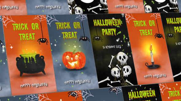 Halloween Funky Stories - VideoHive 48710394