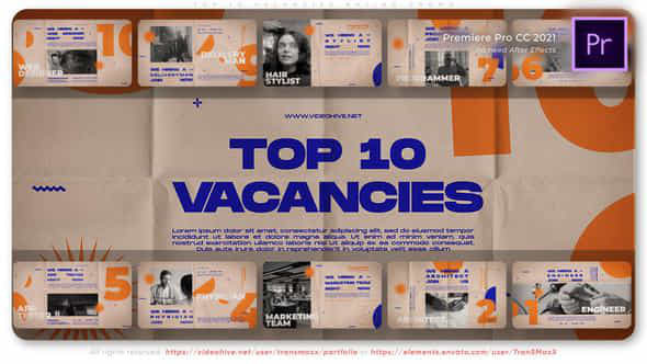 Top 10 Vacancies - VideoHive 46776358