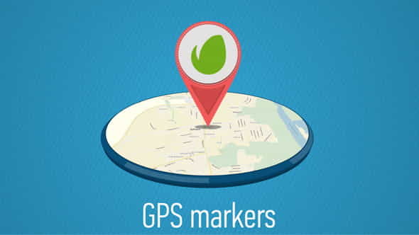 GPS Markers Map - VideoHive 9910759