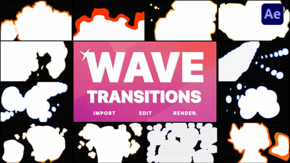 Wave Transitions - VideoHive 38636952