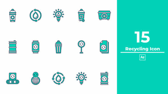 Recycling Icon After Effects - VideoHive 49344345