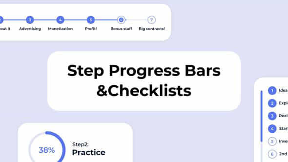 Step Progress Bars - VideoHive 40414585