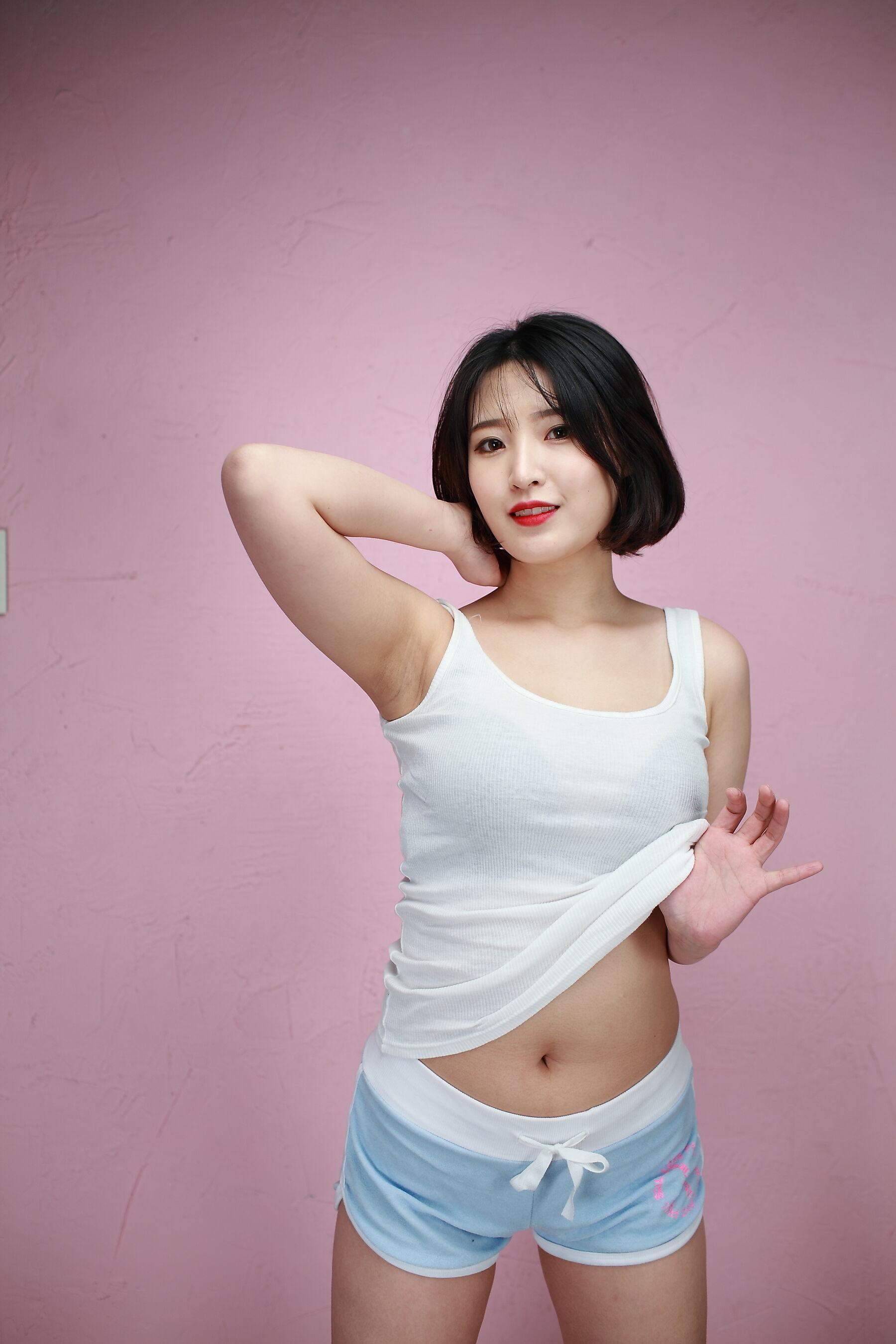 韩模人体 韩模尤娜（유나）人体私拍套图(132)