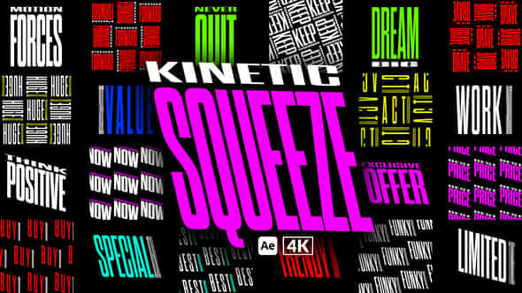 Kinetic Squeeze Titles - VideoHive 54348572