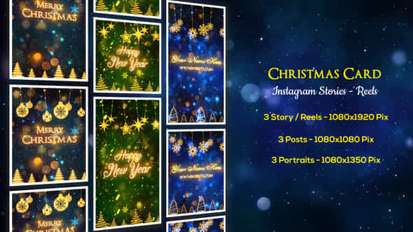 Christmas Wishes Instagram Stories - VideoHive 49534159