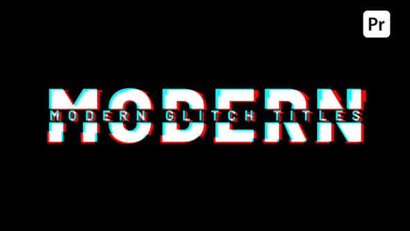 Modern Glitch Titles - VideoHive 47598138