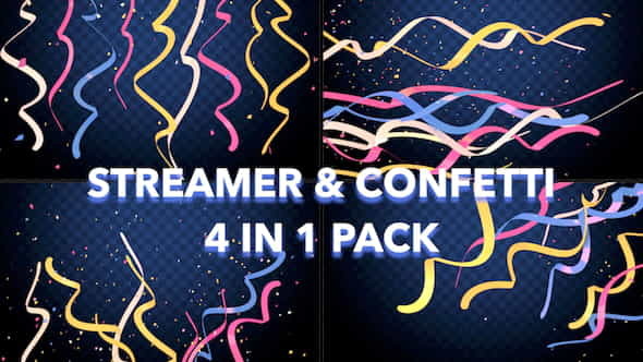 Streamer and Confetti Pack - VideoHive 20450664