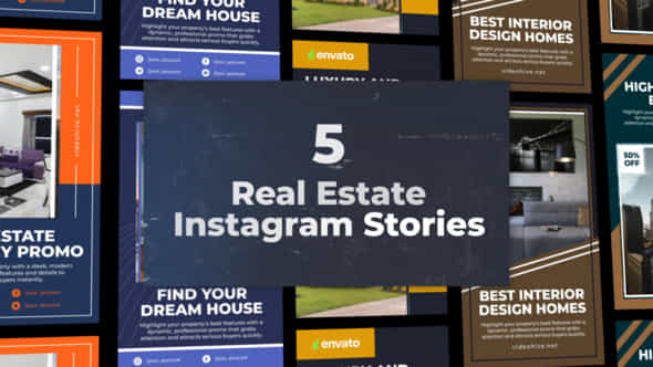 5 Real Estate Instagram Pack - VideoHive 54946880