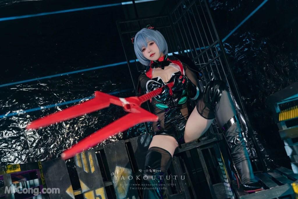 Coser@黏黏团子兔:『黑凌波』&小剧场 (50 photos )(14)