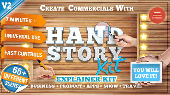 Explainer Story Hand Commercial - VideoHive 15678999