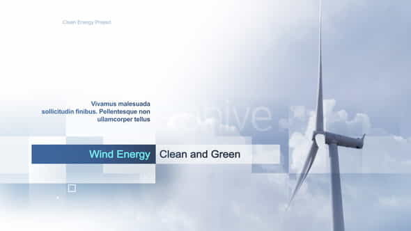 Clean Energy - VideoHive 33090433