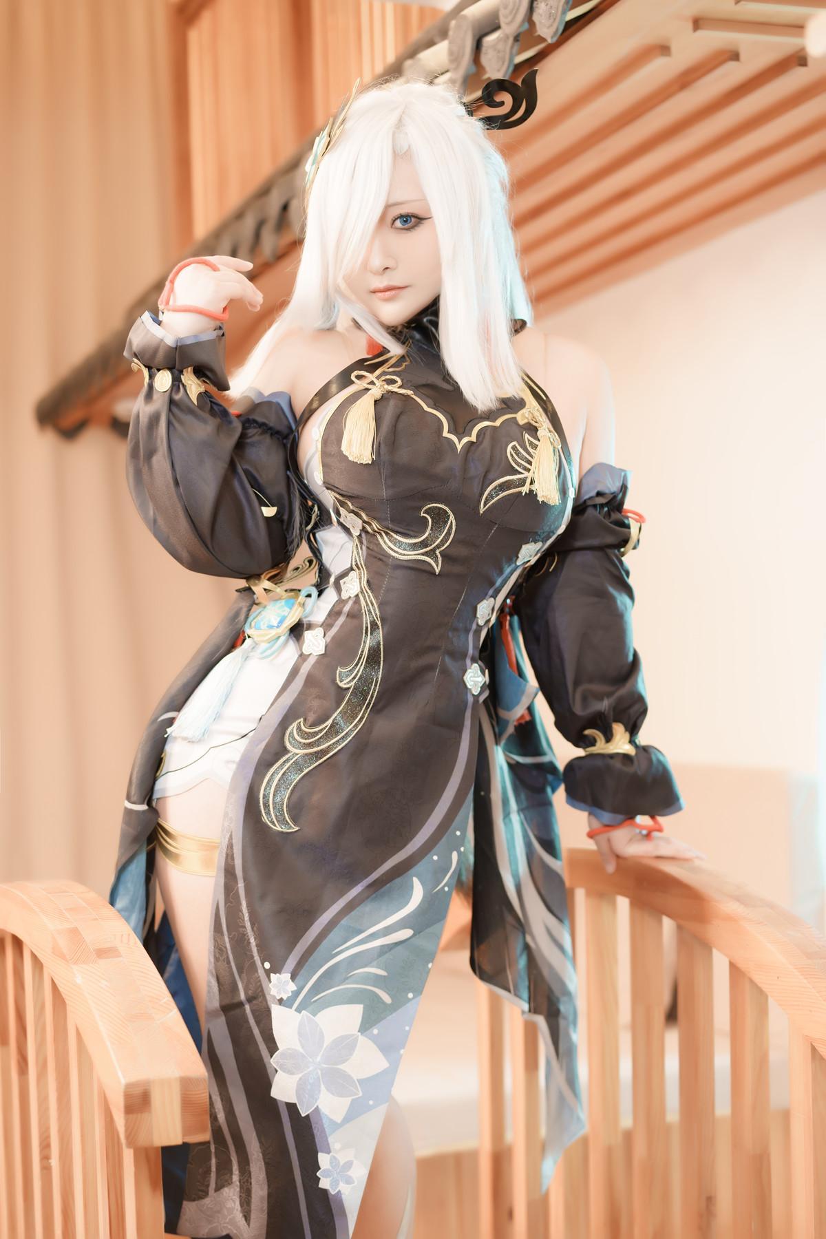 Cosplay 洛璃LoLiSAMA 申鹤 Shenhe(2)