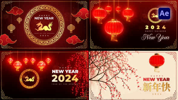 Chinese New Year Greetings Pack - VideoHive 50172078