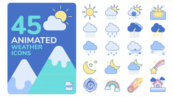 Animated Weather Icons - VideoHive 25901824