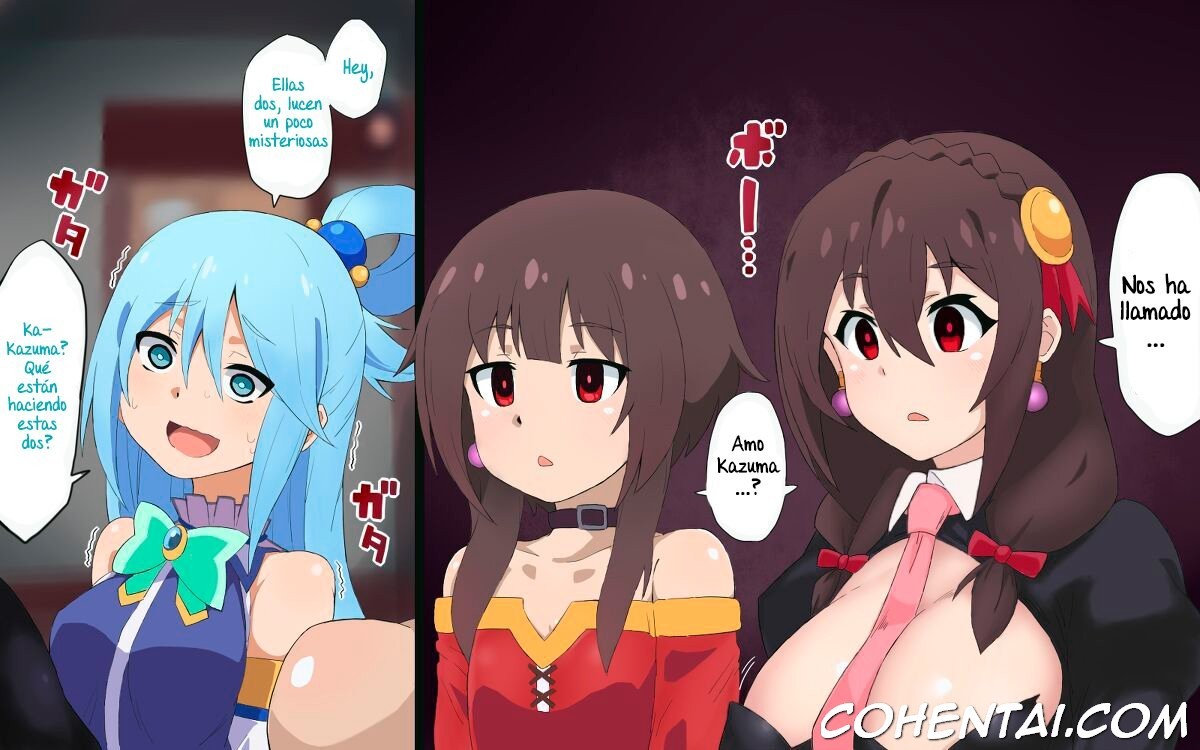 Konosuba Hypnotic Earrings (Kono Subarashii Sekai ni Syukufuku o!) xxx comics manga porno doujin hentai español sexo 