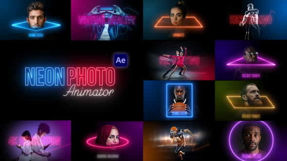 Neon Photo Animator - VideoHive 36109415