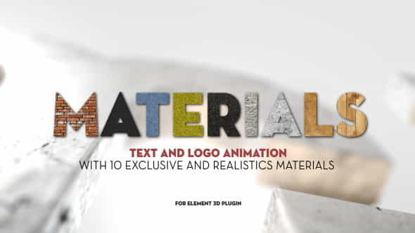 Materials - VideoHive 5434655