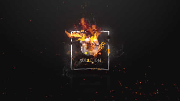 Burning Fire Logo - VideoHive 35388658