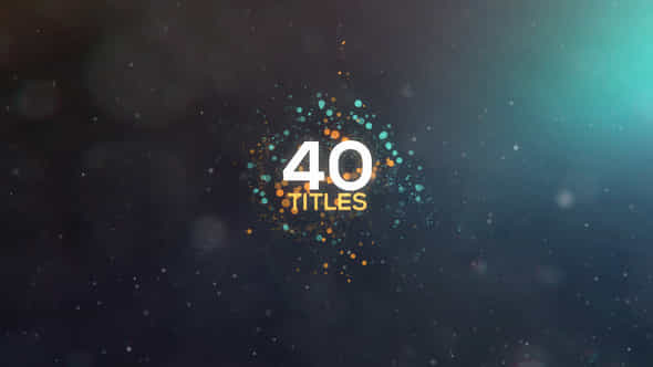Particles Titles - VideoHive 21888348