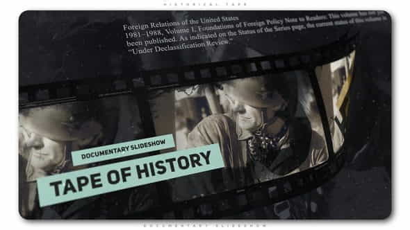 Historical Tape Documentary Slideshow - VideoHive 23192599