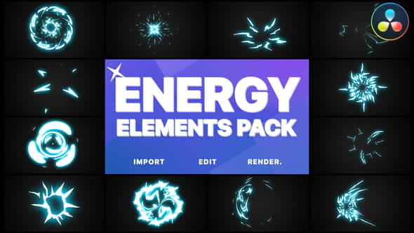 Energy Elements | DaVinci Resolve - VideoHive 30571837