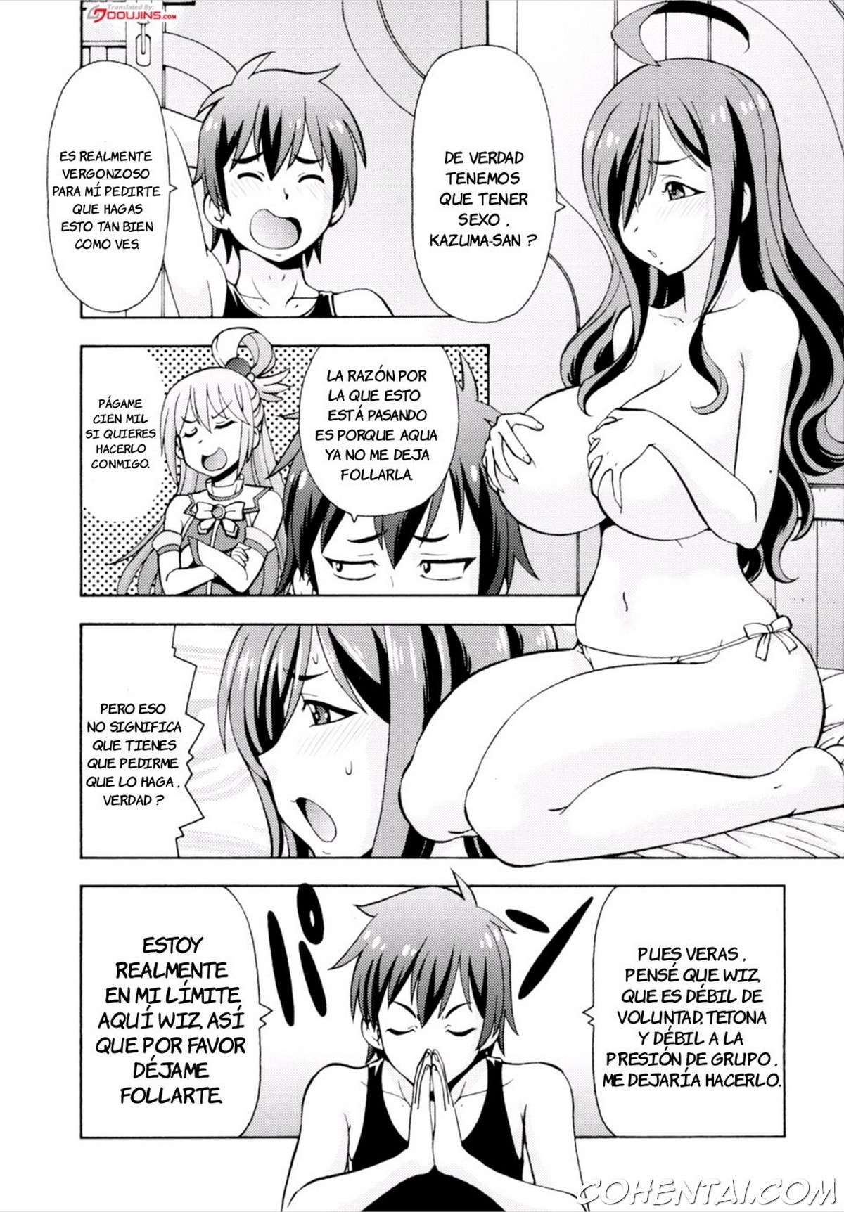 Ero Subarashii Sekai ni Nakadashi o! 3 (Kono Subarashii Sekai ni Syukufuku o!) xxx comics manga porno doujin hentai español sexo 