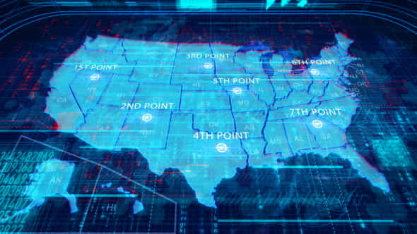 USA Map - VideoHive 11939646