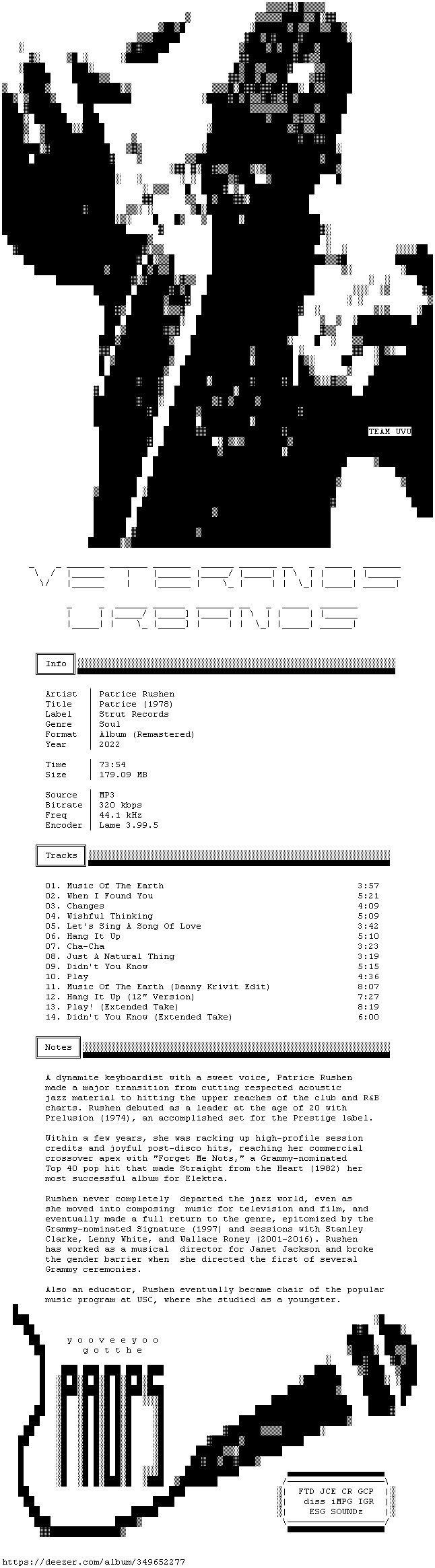 Patrice Rushen Patrice (1978) Remastered WEB 2022 UVU