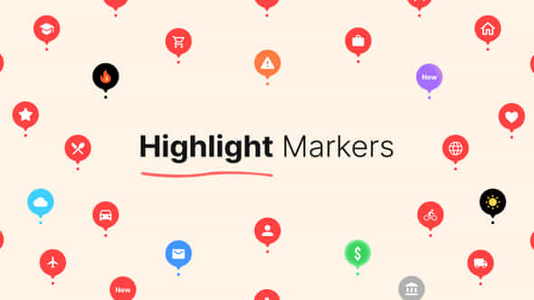Highlight Icon Markers - VideoHive 50258457