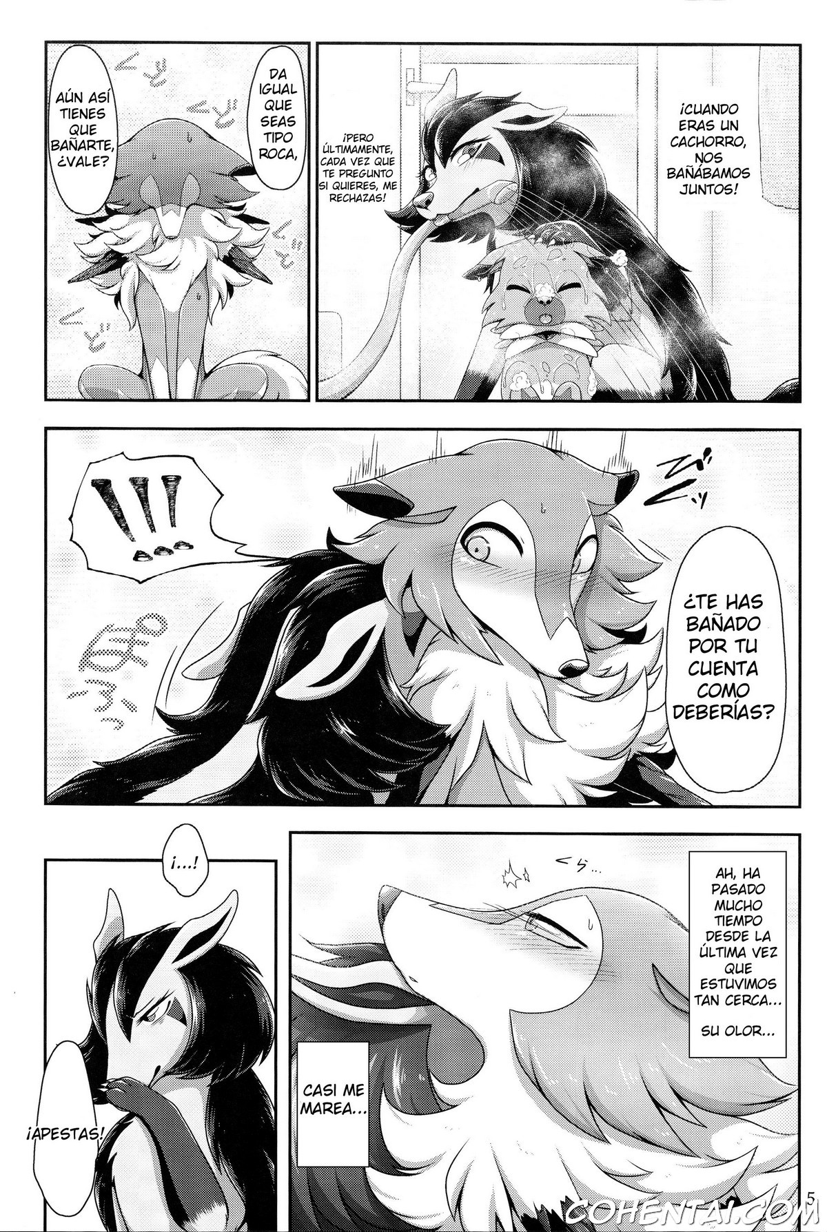 One-sided Love? (Pokémon) xxx comics manga porno doujin hentai español sexo Lycanroc Lycanroc Midday Form Mightyena Pokémon