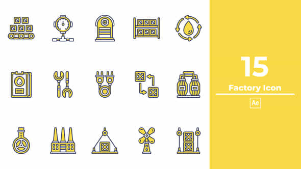 Factory Icon After Effect - VideoHive 48941149