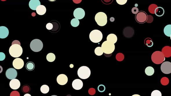 Multicolored circles appearing and disappearing - VideoHive 31238935
