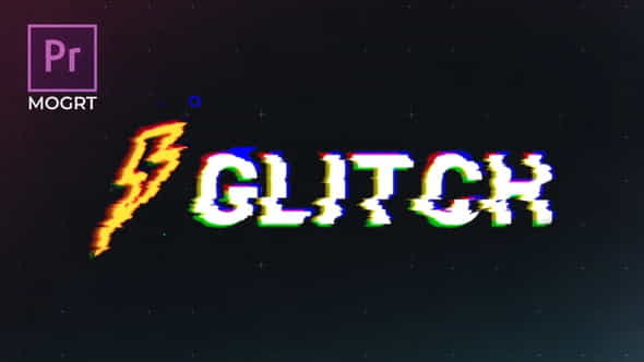 Glitch Logo Premiere Pro MOGRT - VideoHive 25745727