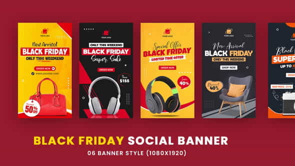 Black Friday Sale Product Banner - VideoHive 34394937