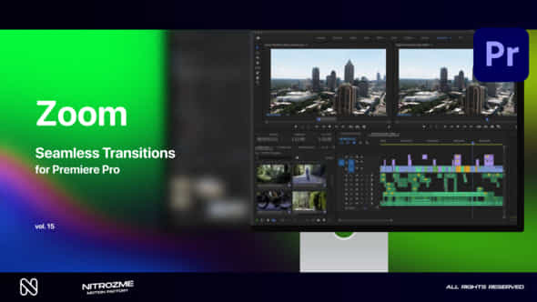 Zoom Seamless Transitions Vol 15 For Premiere Pro - VideoHive 48688876