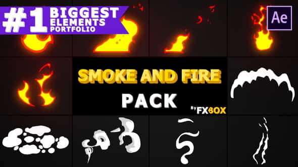 Smoke And Fire Elements | - VideoHive 23742325