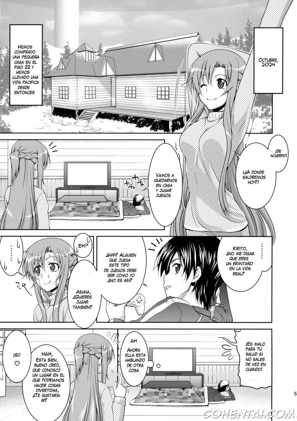 ASUNAsan NO EROHON (Sword Art Online) xxx comics manga porno doujin hentai español sexo Asuna Yuuki Kazuto Kirigaya | Kirito Sword Art Online