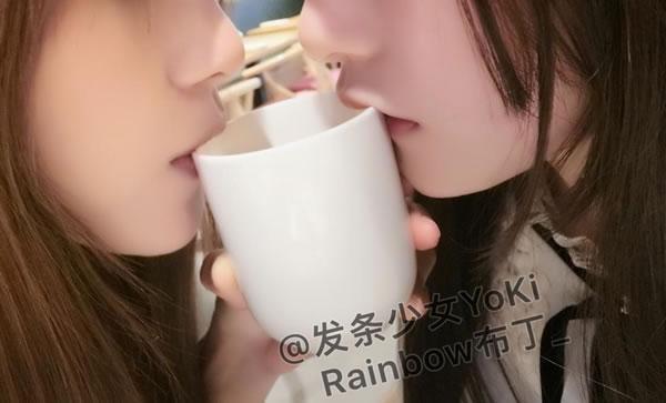 发条少女-户外露脸百合大胆写真合集(22)