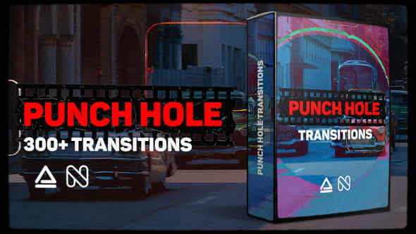 Punch Hole Transitions - VideoHive 35526145