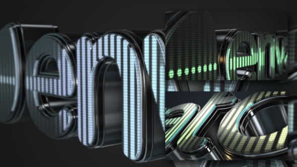 3D LED Logo - VideoHive 8686926