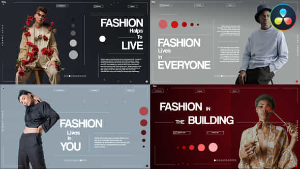 Fashion Slideshow For Davinci Resolve - VideoHive 51297253