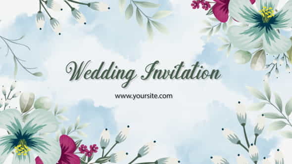 Romantic Wedding Invitation - VideoHive 40128072