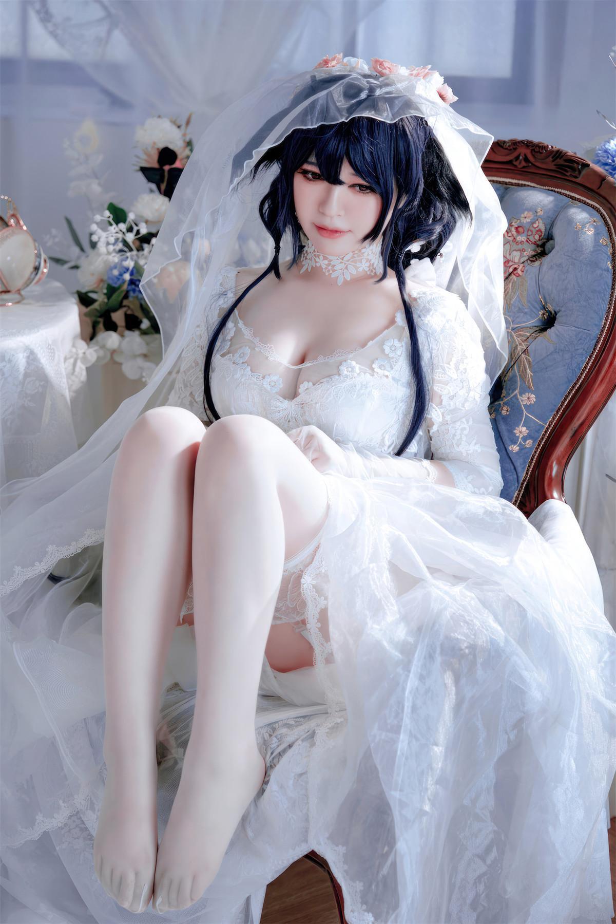 Cosplay 半半子Banbanko 碧蓝航线 吾妻花嫁(25)